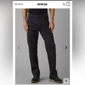 Men’s Prana Station Pant 33x32 Charcoal NWT TTS